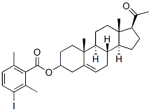 pregnenolone 2,6-dimethyl-3-iodobenzoate Struktur