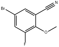 Benzonitrile, 5-broMo-3-fluoro-2-Methoxy- Struktur