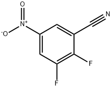 Benzonitrile, 2,3-difluoro-5-nitro- Struktur