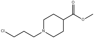 Methyl 1-(3-chloropropyl)piperidine-4-carboxylate Struktur