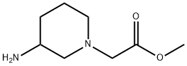 METHYL 2-(3-AMINOPIPERIDIN-1-YL)ACETATE Struktur