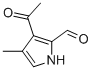 1H-Pyrrole-2-carboxaldehyde, 3-acetyl-4-methyl- (9CI) Struktur