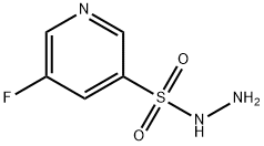 5-fluoropyridine-3-sulfonohydrazide Struktur