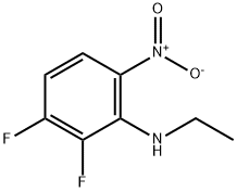 N-Ethyl-2,3-difluoro-6-nitroaniline Struktur