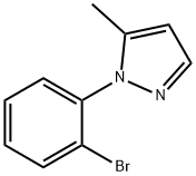 1-(2-broMophenyl)-5-Methyl-1H-pyrazole Struktur