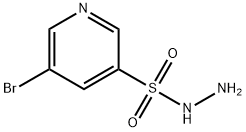 5-broMopyridine-3-sulfonohydrazide Struktur