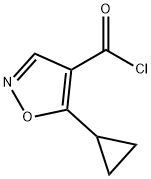 4-Isoxazolecarbonyl chloride, 5-cyclopropyl- (9CI) Struktur