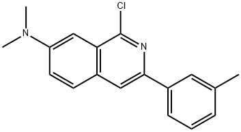 1-chloro-N,N-diMethyl-3-M-tolylisoquinolin-7-aMine Struktur