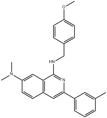 N1-(4-Methoxybenzyl)-N7,N7-diMethyl-3-M-tolylisoquinoline-1,7-diaMine Struktur