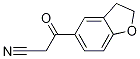 3-(2,3-dihydro-1-benzofuran-5-yl)-3-oxopropanenitrile Struktur