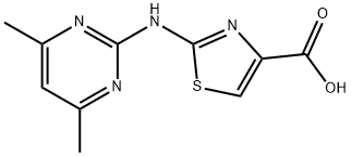 2-[(4,6-Dimethylpyrimidin-2-yl)amino]-1,3-thiazole-4-carboxylic acid Struktur