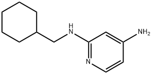 N2-(cyclohexylmethyl)pyridine-2,4-diamine Struktur