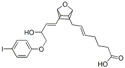 7-(3-(3-hydroxy-4-(4'-iodophenoxy)-1-butenyl)-7-oxabicyclo(2.2.1)heptan-2-yl)-5-heptenoic acid Struktur