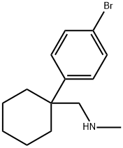 ([1-(4-BROMOPHENYL)CYCLOHEXYL]METHYL)(METHYL)AMINE Struktur