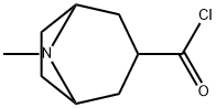 8-Azabicyclo[3.2.1]octane-3-carbonyl chloride, 8-methyl- (9CI) Struktur