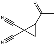 1,1-Cyclopropanedicarbonitrile, 2-acetyl- (9CI) Struktur