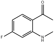 Ethanone, 1-[4-fluoro-2-(methylamino)phenyl]- (9CI) Struktur