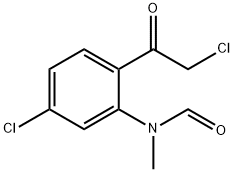 Formamide,  N-[5-chloro-2-(chloroacetyl)phenyl]-N-methyl-  (9CI) Struktur