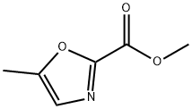 2-Oxazolecarboxylic acid, 5-methyl-， methyl ester Struktur