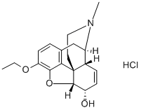 3-O-ethylmorphine hydrochloride Struktur