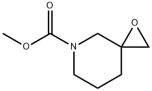 1-Oxa-5-azaspiro[2.5]octane-5-carboxylic  acid,  methyl  ester Struktur