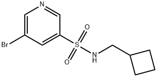 5-broMo-N-(cyclobutylMethyl)pyridine-3-sulfonaMide Struktur