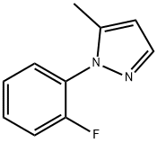 1-(2-fluorophenyl)-5-Methyl-1H-pyrazole Struktur