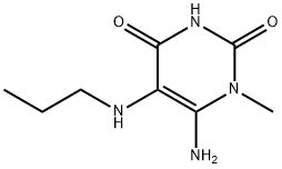 6-AMINO-5-PROPYLAMINO-1-METHYLURACIL Struktur