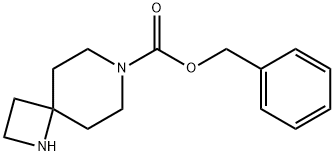 1,7-Diazaspiro[3.5]nonane-7-carboxylic acid, phenylmethyl ester Struktur