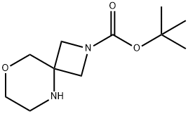 tert-Butyl 8-oxa-2,5-diazaspiro[3.5]nonane-2-carboxylate Struktur