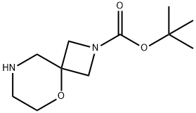 tert-Butyl 5-oxa-2,8-diazaspiro[3.5]nonane-2-carboxylate Struktur