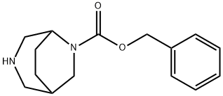 benzyl 3,6-diazabicyclo[3.2.2]nonane-6-carboxylate Struktur