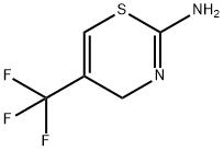 5-(trifluoromethyl)-4H-1,3-thiazin-2-amine Struktur