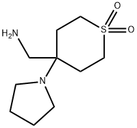 4-(AMinoMethyl)-4-pyrrolidinylthiane-1,1-dione Struktur