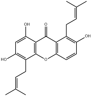 Gerontoxanthone H Struktur