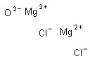 dimagnesium dichloride oxide Struktur