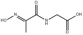 Glycine, N-[2-[(E)-hydroxyimino]-1-oxopropyl]- (9CI) Struktur