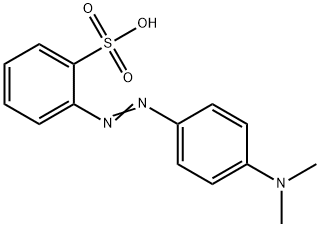 2-(4-dimethylaminophenyl)diazenylbenzenesulfonic acid Struktur