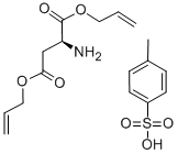 L-ASPARTIC ACID BIS-ALLYL ESTER P-TOLUENESULFONATE SALT Struktur