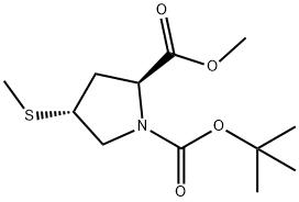 (4R)-1-Boc-4-methylthiol-L-proline methyl ester Struktur