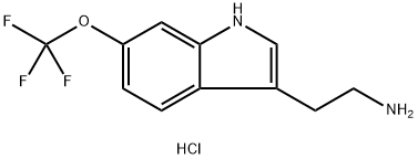 2-(6-(TrifluoroMethoxy)-1H-indol-3-yl)ethanaMine hydrochloride Struktur