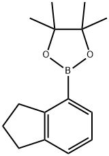 2-(2,3-dihydro-1H-inden-4-yl)-4,4,5,5-tetraMethyl-1,3,2-dioxaborolane Struktur