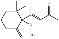 4-(1-Hydroperoxy-2,2-dimethyl-6-methylene-cyclohexyl)-pent-3-en-2-one Struktur