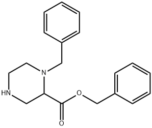 Benzyl 1-benzylpiperazine-2-carboxylate Struktur