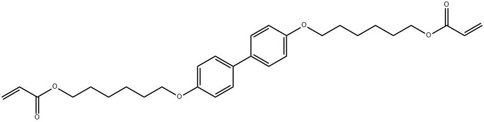 ACRYLIC ACID 6-[4'-(6-ACRYLOYLOXY-HEXYLOXY)BIPHENYL-4-YLOXY]HEXYL ESTER Struktur