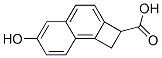 6-hydroxy-1,2-dihydrocyclobuta(a)naphthalene-2-carboxylic acid Struktur