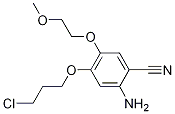 2-aMino-4-(3-chloropropoxy)-5-(2-Methoxyethoxy)benzonitrile Struktur