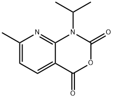 1-isopropyl-7-methyl-1H-pyrido[2,3-d][1,3]oxazine-2,4-dione Struktur