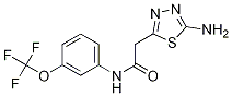 5-AMino-N-[3-(trifluoroMethoxy)phenyl]-1,3,4-thiadiazole-2-acetaMide Struktur