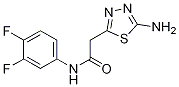 5-AMino-N-(3,4-difluorophenyl)-1,3,4-thiadiazole-2-acetaMide Struktur